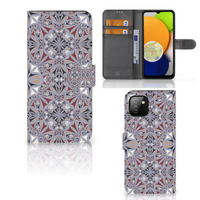 Samsung Galaxy A03 Bookcase Flower Tiles - thumbnail