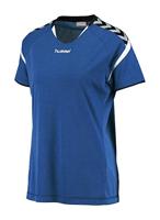 hummel Dames Auth Charge SS Poly Jersey Wo shirt, True Blue, XS