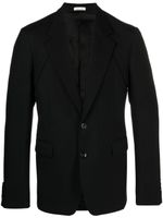 Alexander McQueen blazer en serge à simple boutonnage - Noir - thumbnail