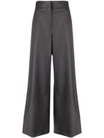 MSGM pantalon ample à taille-haute - Gris - thumbnail