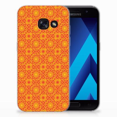 Samsung Galaxy A3 2017 TPU bumper Batik Oranje Samsung Galaxy A3 2017 TPU bumper Batik Oranje