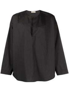 Fear Of God chemise en coton à col fendu - Noir