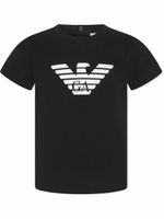 Emporio Armani Kids t-shirt à logo imprimé - Noir - thumbnail