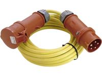 AS Schwabe 60707 Stroom Verlengkabel 32 A Geel 50.00 m N07V3V3-F 5G 4 mm² Met fasewisselaar