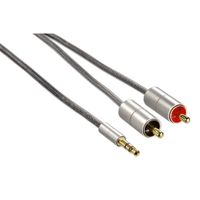 Hama Audio Cable 3.5Jack-2Rca Alu Line/1M