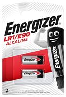 Energizer Akaline batterij LR1 (2 stuks) - E90 batterijen 1,5 V - kwikvrij - 5 jaar houdbaar