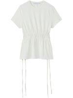 Proenza Schouler White Label jupe froncée à détail de laçage - Blanc