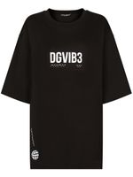 Dolce & Gabbana DGVIB3 t-shirt en coton à logo imprimé - Noir