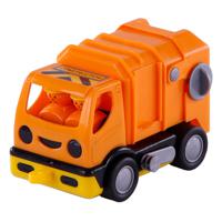 Cavallino Toys Cavallino Mijn Eerste Vuilniswagen Oranje, 19cm - thumbnail