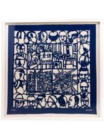 TASCHEN The Silk Scarf 'Haircut' by Ai Weiwei - Bleu