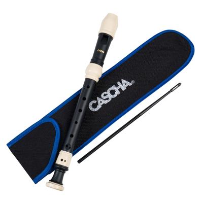 Cascha HH 2172 sopraanblokfluit zwart barok boring