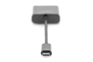 Digitus DA-70829 DVI / USB-C Adapter [1x USB-C - 1x DVI-bus 24+5-polig] Zwart Afgeschermd, Rond 0.1 m