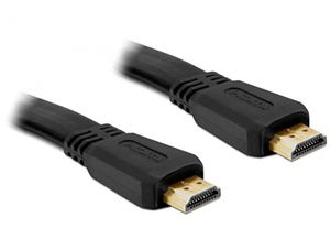 Delock 82672 Kabel High Speed HDMI met Ethernet - HDMI A male > HDMI A male plat 5 m