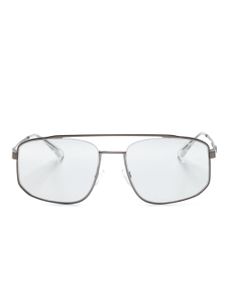 Emporio Armani lunettes de soleil à monture carrée - Gris