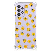 Doorzichtige Silicone Hoesje voor Samsung Galaxy A33 Katten Emojis - thumbnail