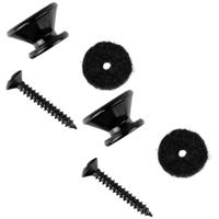 Ortega OSTP2-BK Strap Pin Pair Black strap button met schroef (2 stuks)