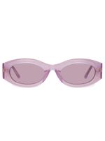 Linda Farrow x The Attico lunettes de soleil Berta à monture ovale - Violet