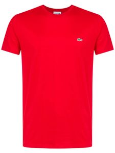 Lacoste t-shirt à logo brodé - Rouge