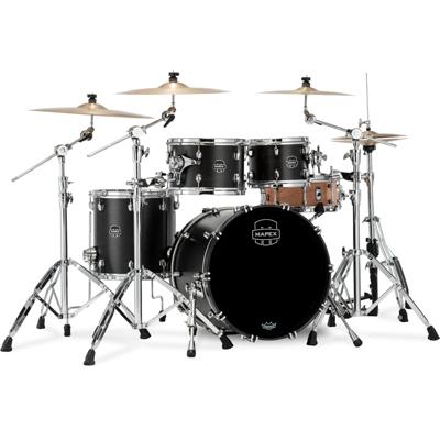 Mapex Saturn SR504XFB Satin Black 4-delige shellset
