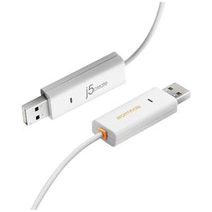 j5create USB 2.0 Verbindingskabel [1x USB 2.0 - 1x USB 2.0] JUC400-N 1.8 m