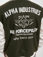 Alpha Industries / Baseball jack Varsity Air Force in olijfgroen