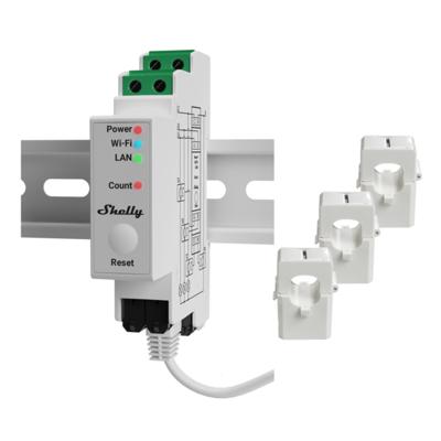Shelly Pro 3EM Elektriciteitsmeter WiFi, Bluetooth