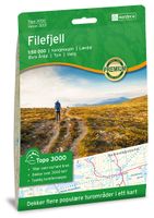 Wandelkaart 3013 Topo 3000 Filefjell | Nordeca