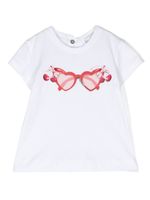 Monnalisa t-shirt St. Glasses - Blanc