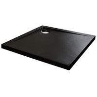 Kerra Cezar douchebak vierkant 90x90x4.5cm mat zwart