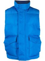 Alexander McQueen gilet à logo imprimé - Bleu - thumbnail