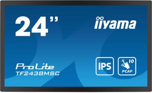 Iiyama 23,8 Bonded PCAP Touchscreen monitor Energielabel: E (A - G) 60.5 cm (23.8 inch) 1920 x 1080 Pixel 16:9 5 ms HDMI, DisplayPort, USB 3.2 Gen 1 IPS LED