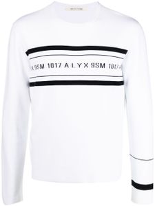 1017 ALYX 9SM pull à logo imprimé - Blanc