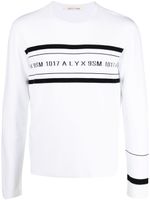 1017 ALYX 9SM pull à logo imprimé - Blanc