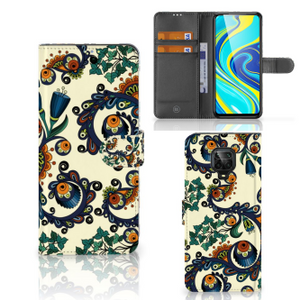 Wallet Case Xiaomi Redmi Note 9 Pro | Note 9S Barok Flower