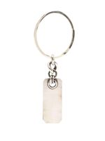 WERKSTATT:MÜNCHEN sterling silver dog tag keyring - Argent