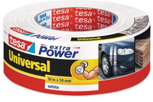 tesa UNIVERSAL 56389-00002-06 Textieltape tesa extra Power Wit (l x b) 50 m x 50 mm 1 stuk(s)