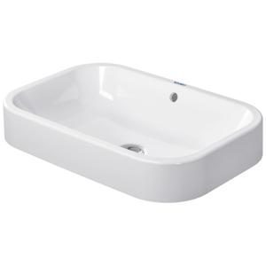 Duravit Happy d.2 opzetwastafel 60x40cm zonder kraangat met overloop wit 2314600000