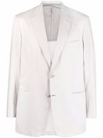 Brioni blazer droit à rayures - Blanc - thumbnail