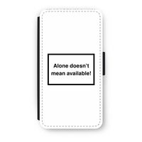 Alone: iPhone X Flip Hoesje - thumbnail