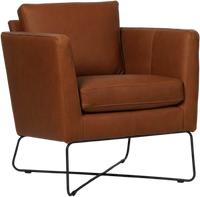 Cognac leren moderne design fauteuil Crossover - Rancho Leer Cognac (cognac leer)