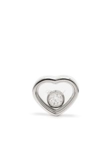 Chopard puce d'oreille My Happy Heart en or blanc 18ct sertie de diamants - Argent