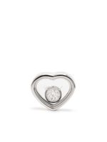 Chopard puce d'oreille My Happy Heart en or blanc 18ct sertie de diamants - Argent - thumbnail