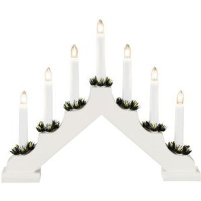 Konstsmide 7 Light Wooden Candlestick 7 gloeilamp(en)