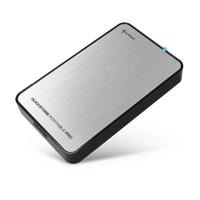 Sharkoon Quickstore Portable Pro USB 3.0 behuizing voor 2,5 inch (6,4 cm) SATA harde schijf incl. back-up functie zilver