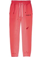 Purple Brand pantalon de jogging à logo imprimé - Rouge