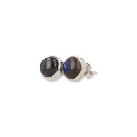 Zilveren Oorstekers Labradoriet (9 mm) - 925 Sterling - thumbnail