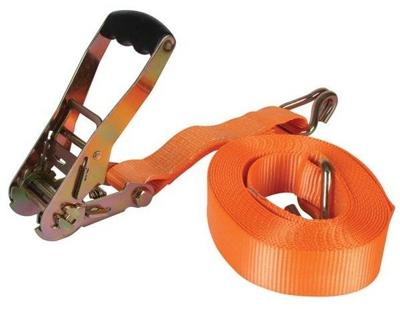 Perel spanband met ratel 50 mm 8 meter 4500 kg oranje Perel spanband met ratel 50 mm 8 meter 4500 kg oranje