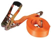 Perel spanband met ratel 50 mm 8 meter 4500 kg oranje