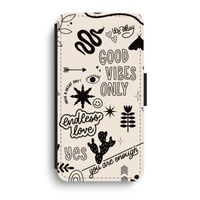 Good vibes: iPhone XR Flip Hoesje - thumbnail