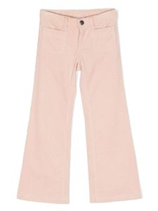 Bonpoint pantalon en velours côtelé à coupe évasée - Rose